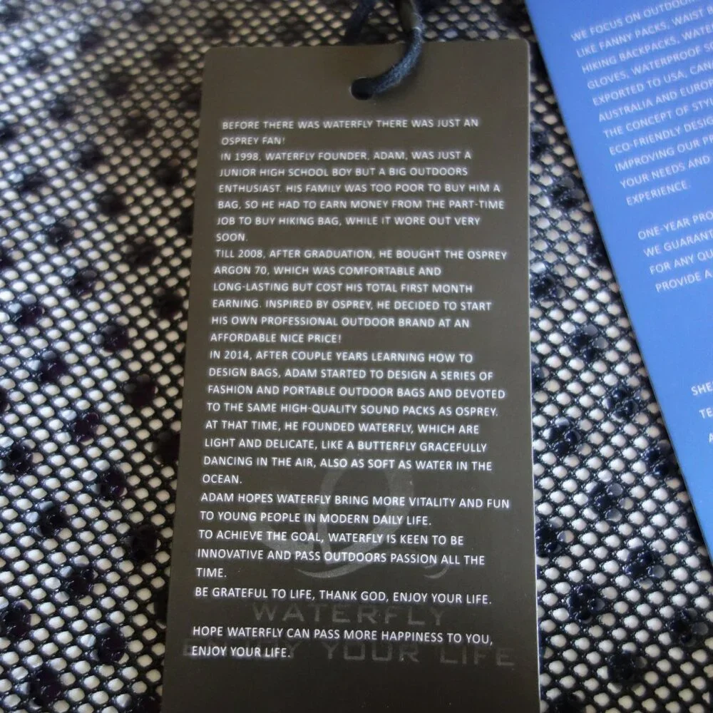 NWT $65 WATERFLY Hiking Waist Bag Fanny Pack w/ Water Bottle Holder – Purple - Picture 10 of 12